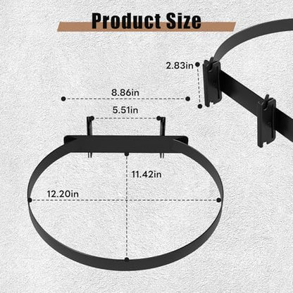 lesolar 5 Gallon Bucket Holder for E Track, Wall Mounted Bucket Hanger - style: 1pc