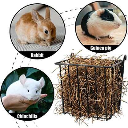 Guinea Pig Hay Feeder，Rabbit Hay Feeder with Heavy-Duty Metal Frame Hay Holder，for Bunny, Guinea Pigs,Chinchillas-6.9x4.7x6.6 inch - color: Unspecified, size: 1 piece Small