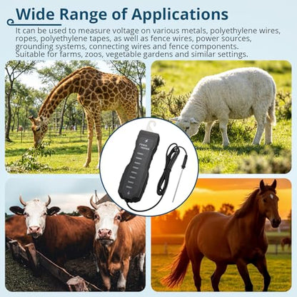 Electric Fence Tester,2000V-12000V Fence Voltage Tester