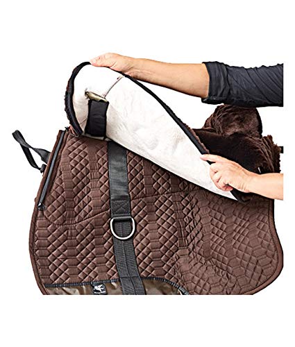 Engel Sheepskin Lined Bareback Pad - Western - color: brown brown