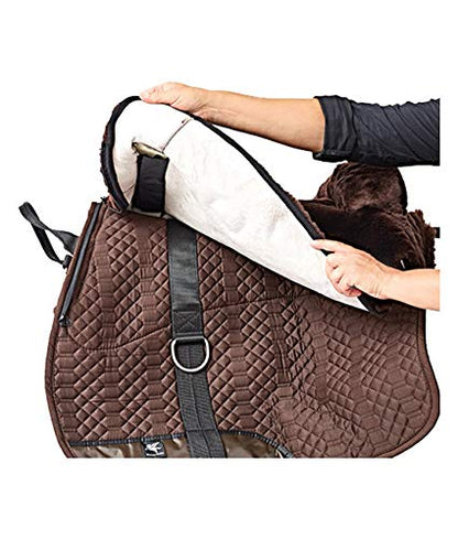 Engel Sheepskin Lined Bareback Pad - Western - color: brown brown