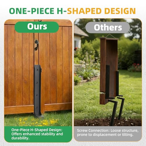 Fence Post Repair Kit, 8 Pack Heavy Duty Fence Post Stabilizer