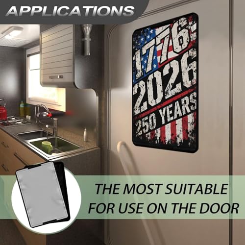 RV Entry Door Window Sunshade Thickened Camper Trailer Door Window Cover Camper Privacy Entrance Sun Blackout 17.3"x 26"-250th Anniversary of the United States - color: 250th Anniversary of the United States