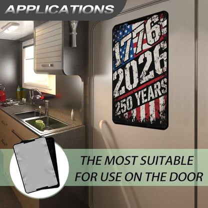 RV Entry Door Window Sunshade Thickened Camper Trailer Door Window Cover Camper Privacy Entrance Sun Blackout 17.3"x 26"-250th Anniversary of the United States - color: 250th Anniversary of the United States