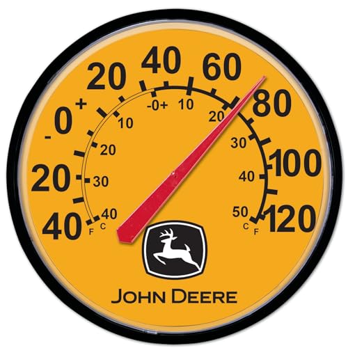 WinCraft Round Thermomether 12.75" John Deere - color: Construction