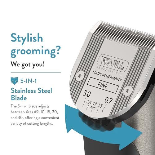 Wahl Professional Animal Bravura Lithium Ion Clipper, 41870-0425, Gunmetal - color: Gunmetal