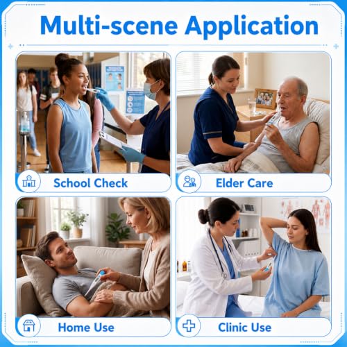 24 Pack Digital Thermometer for Adults Digital Oral Thermometer for Fever Basal Body Fast Reading Hard Probe for Underarm Rectal Mouth Temperature Measurement