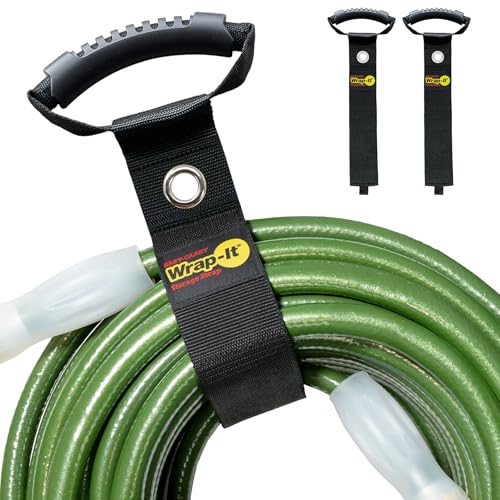 Easy-Carry Wrap-It Storage Straps - 28” (2-Pack) Black with Grommet - color: Black, size: 28" (2 Pack) with Grommet