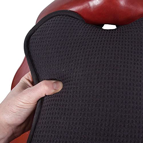 Dura-Tech Airflow Western Seat Cushion | Enhanced Padding for Long Rides | Unique Airflow Material | Secure Reinforced Straps | Retains Shape Over Time