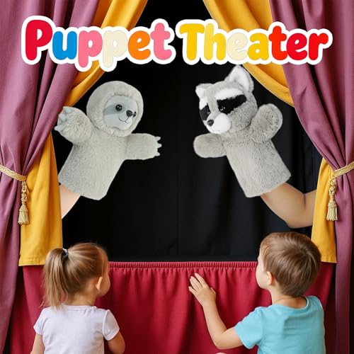 Hand Puppet Toy Speech Therapy Learning Tool Soft Stuffed Animal for Children Adults Family Fun Adult Size Fit Educational Gift Toddler Toy Sloth - color: Sloth