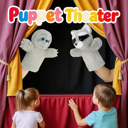 Hand Puppet Toy Speech Therapy Learning Tool Soft Stuffed Animal for Children Adults Family Fun Adult Size Fit Educational Gift Toddler Toy Sloth - color: Sloth