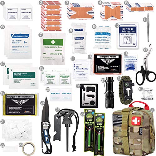 EVERLIT 250 Pcs Survival First Aid Kit - color: Camo
