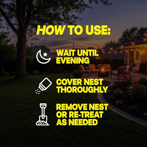 Raid Outdoor Wasp Ground Nest Killer, Dust Insecticide for Outside Household Use, Wasp Killer, Fast-Working and Odorless, 24 Oz