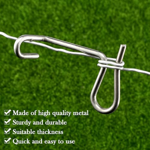 Blulu 20 Pcs Fence Wire Tightener, 1/5 Inch Barb Wire Fence Tensioner Tools for Fast Tightening Farm Garden Patio Accessories