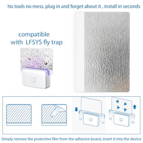 40 Pack Fruit Fly Traps for Indoors Compatible with LFSYS Gnat Traps
