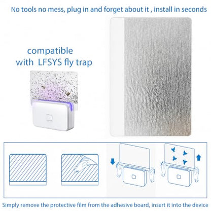 40 Pack Fruit Fly Traps for Indoors Compatible with LFSYS Gnat Traps
