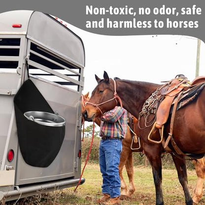 Paterr 2 Pcs Horse Feed Bag Water Bucket for Horse Trailer Accessories