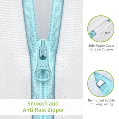 OTraki 2Pcs Small Mesh Laundry Bags 10x12 Inch, Don't Drying, White - size: 10 x 12 inch