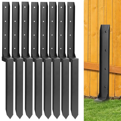 Fence Post Repair Kit, 8 Pack Heavy Duty Fence Post Stabilizer