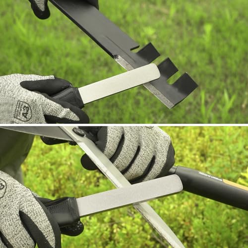 SHARPAL 121N Dual-Grit Diamond Sharpening Stone Garden Tool File - style: Sturdy Handle