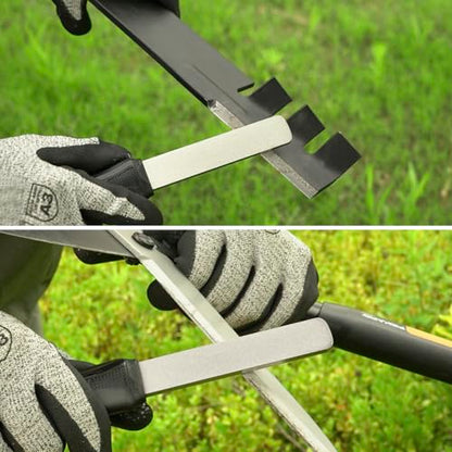 SHARPAL 121N Dual-Grit Diamond Sharpening Stone Garden Tool File - style: Sturdy Handle