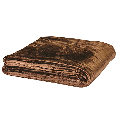 EARTHLITE Premium Fleece Blanket – Extra Soft Brushed Micro-Fleece, Reversible, Machine-Washable, Massage Table Blanket/Bed Blanket (60" x 90") - color: Espresso