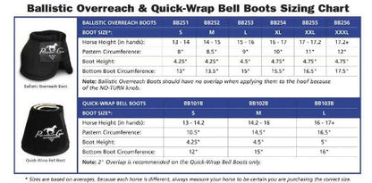 Professional's Choice ★ Ballistic NO Turn Overreach Bell Boots Sizes (Purple, Large)