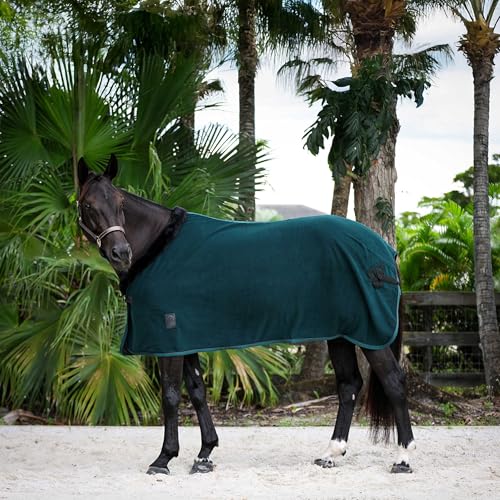 Equinavia Koselig Fleece Cooler - Deep Green - 72 in - color: Deep Green, size: 72 in