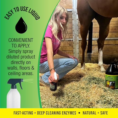 MICROBE-LIFT Horse Stall Cleaner and Deodorizer for Use in Stables, Barns, Use on All Surfaces and Supplies, Highly Concentrated and Safe Formula, Fresh Clean Scent, 1 Gallon - style: Stall Cleaner and Deodorizer