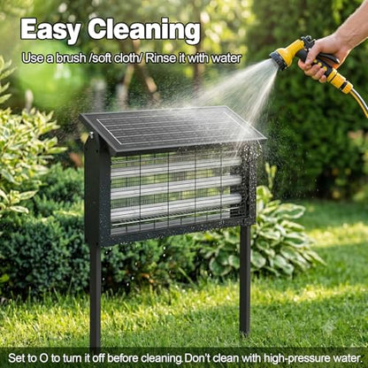 Solar Bug Zapper Outdoor with Stand, Waterproof Mosquito Zapper