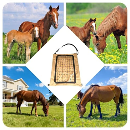 Hay Bags for Horses Large Capacity Heavy Duty Oxford Cloth Feeder