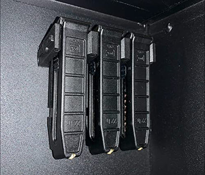 Magazine Mount for Glock 17 19 26 31 32 33 34 - Pistol Mag Wall Display Storage Organization System (2 Mount Hold 6 Mags) - color: 2 Mount Hold 6 Mags