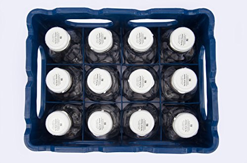 Plastic Crates for Glass Milk Bottles Commercial Duty (1 Qt, 12 cell) - size: 1 Qt, 12 cell
