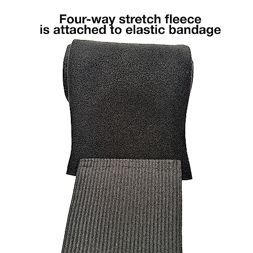 Professionals Choice Equine Combo Bandage Wraps Value Pack, Set of 4 (Universal Size) - color: Black
