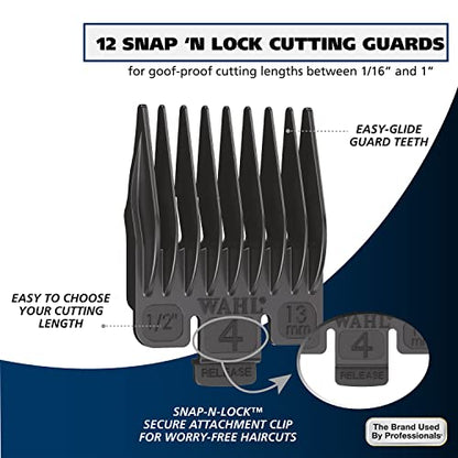Wahl Lithium Ion Pro Rechargeable Cordless Hair Clippers for Home Haircuts