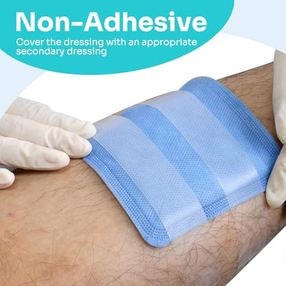 Conkote Super Absorbent Wound Dressing 4"x4" Non-Adhesive Pads, 10 Pack - size: 4" x 4" (10 Dressings)