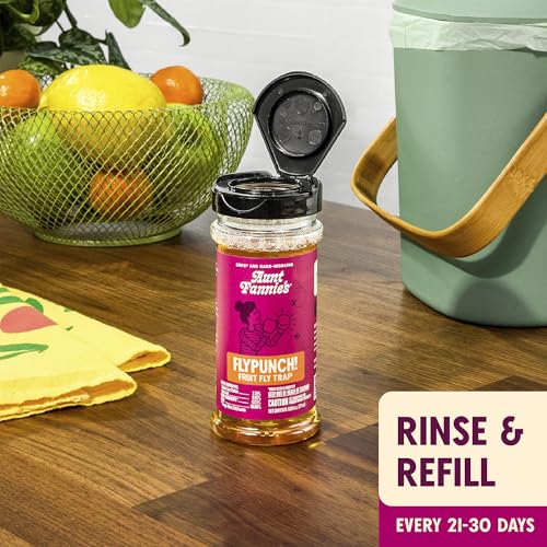 Aunt Fannie's FlyPunch Fruit Fly Trap Refill, Refill up to 5 Jars, 32 oz