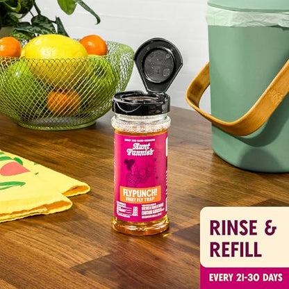 Aunt Fannie's FlyPunch Fruit Fly Trap Refill, Refill up to 5 Jars, 32 oz
