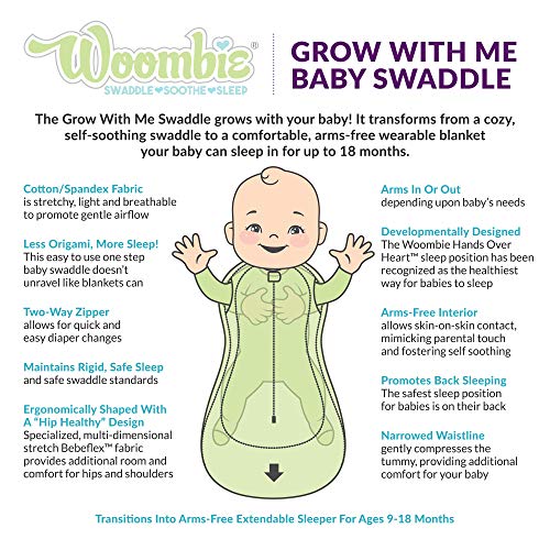Woombie Nursery-swaddling-Blanket (0-18 Months, Boys and Toys) - color: Boys and Toys, style: Grow With Me