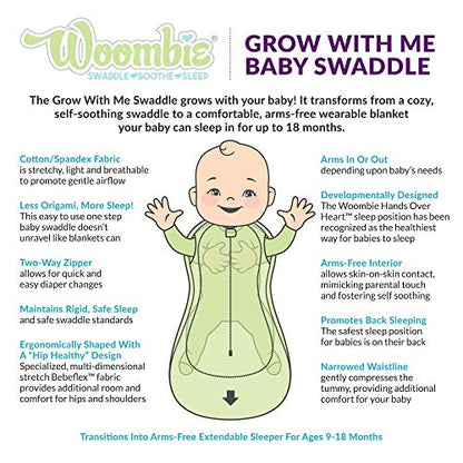 Woombie Nursery-swaddling-Blanket (0-18 Months, Boys and Toys) - color: Boys and Toys, style: Grow With Me