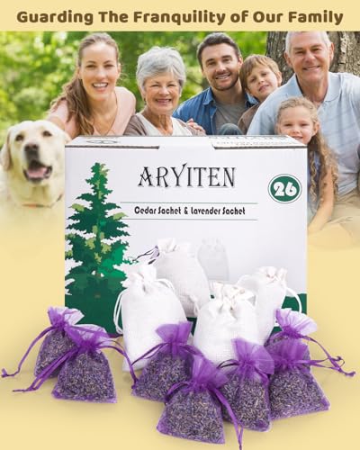 52 Pack Cedar Chips and Natural Dried Lavender Sachets Bags - Stop Clothes Damage, Cedar and Lavendar Home Fragrance for Drawers and Closets - size: 1 Count(Pack of 50)