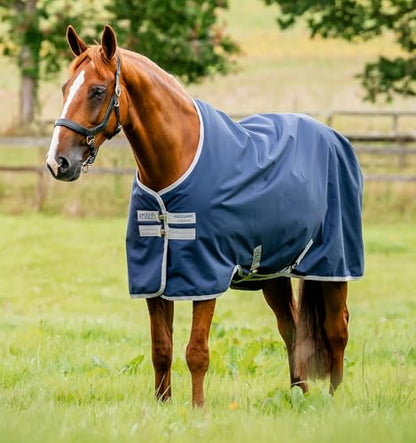 Horseware® Amigo® Ripstop 900D Turnout 0g - Navy/Titanium Grey, 72 inches - color: Navy/Titanium Grey, size: 72 inches