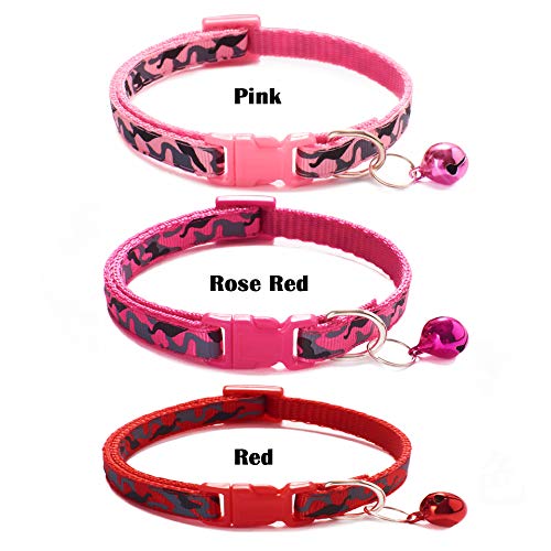 Love Dream Puppy ID Collars for Litter-12pcs Soft Nylon Whelping Collar Set - color: Camo, size: Medium(9.8 Inch -15.7 Inch )
