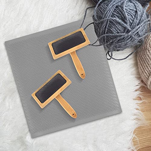 1Pcs Wool Carders Set 9.8 X 9.8 Inch Blending Board Wool Blending Cloth Wool Carders Hand Carders 2 Pcs Needle Felting Tools Blending Board Supplies for Needle Felting Wool
