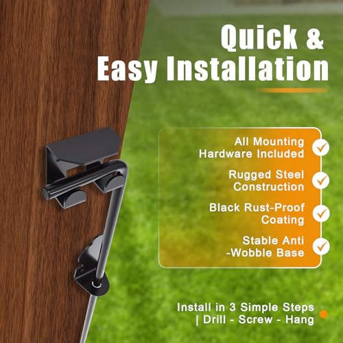 36" Gate Drop Rod for Double Wooden or Chain Link Fence Gates - size: 36" (2 PACK)