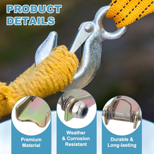 PATIKIL 2 Inch Hook Safety Latch Kit, 4 Pcs 2T Alloy Steel Towing Receiver Hitch Replacement for Clevis Hook Truck Trailer, Brass - size: 2 Inch x 2T