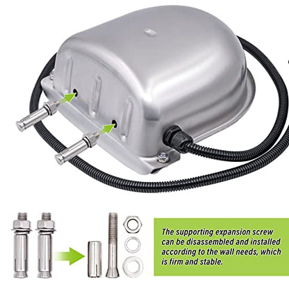 MINYULUA Heated Automatic Water Bowl Stainless Steel for Dogs Horse