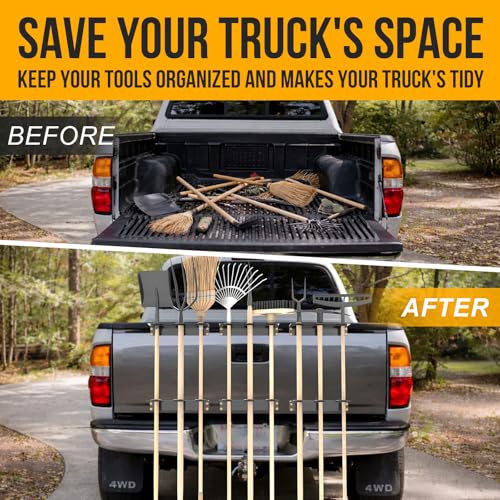 Utility Trailer Tool Rack, 6Pcs 3 Hole Shovel Holder - size: 6Pcs 3 Hole Tool Rack