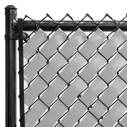 Chain Link Fence Privacy Tape (Gray) - color: Gray