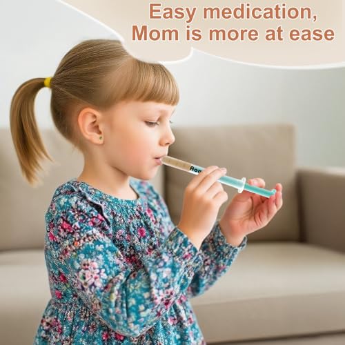 Baby Medicine Dispenser 10ML Syringe For Children,10ML Oral Syringes, Liquid Plastic Syringe Without Needle,Leak proof Dosing Tools,5 Uniquely Colour Syringes - 10 Pack - size: 10ML-10 Pack